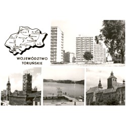 Województwo toruńskie [...] Na zdjęciach: Toruń - Osiedle Młodych. Ratusz Staromiejski z XIII-XVIII w. - gotycka wieża z ok. 126