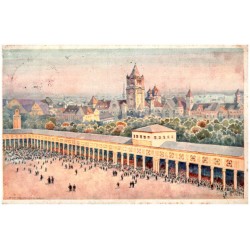 Powszechna Wystawa Krajowa Poznań maj-wrzesień 1929. Dziedziniec centralny