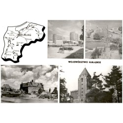 Województwo elbląskie [...] Na zdjęciach: Elbląg - osiedle mieszkaniowe przy ul. Nowowiejskiej. Frombork - port. Malbork - zespó