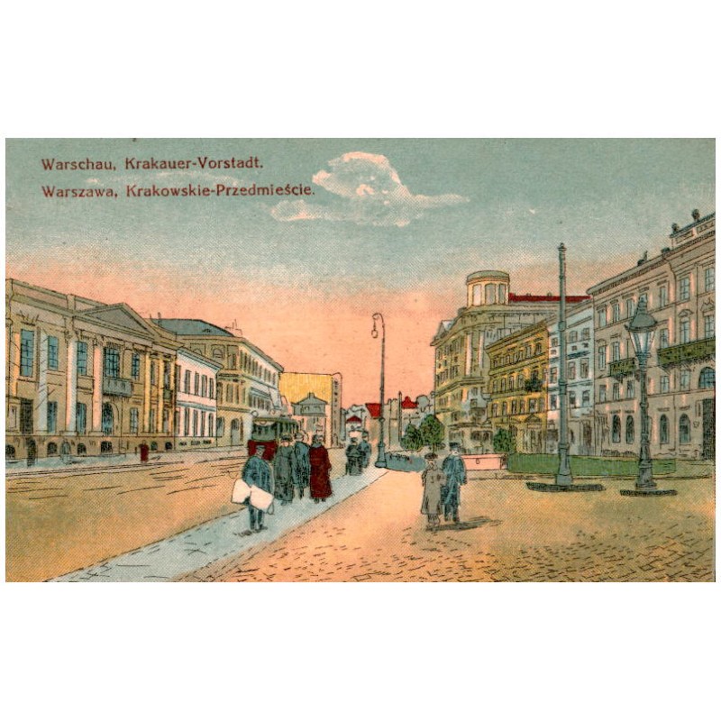 Warschau, Krakauer-Vorstadt. Warszawa, Krakowskie-Przedmieście.