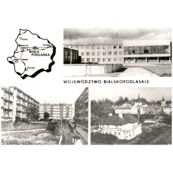 Województwo bialskopodlaskie [...] Na zdjęciach: Biała Podlaska - AWF. Międzyrzec Podlaski - osiedle mieszkaniowe. Radzyń Podlas