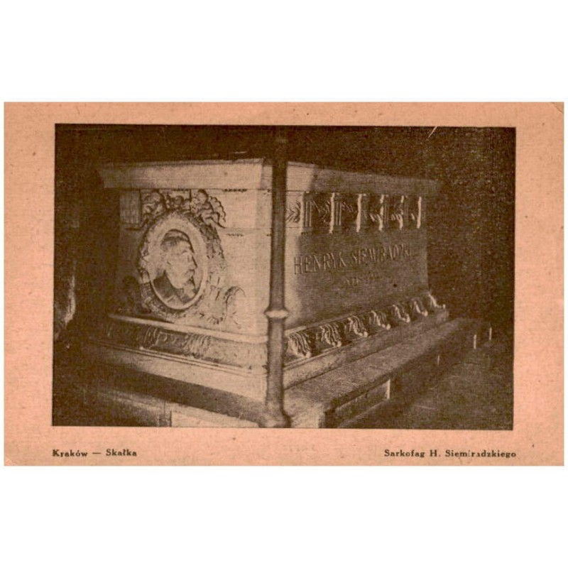 Kraków - Skałka. Sarkofag H. Siemiradzkiego