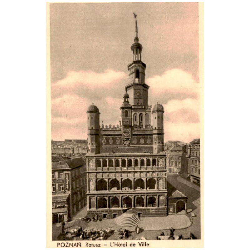 Poznań. Ratusz - L'Hôtel de Ville / Rewers: Fot. R. S. Ulatowski