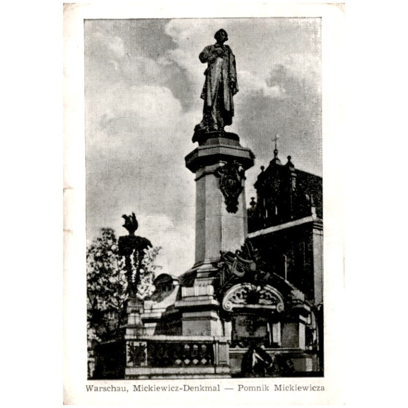 Warschau, Mickiewicz-Denkmal - Pomnik Mickiewicza