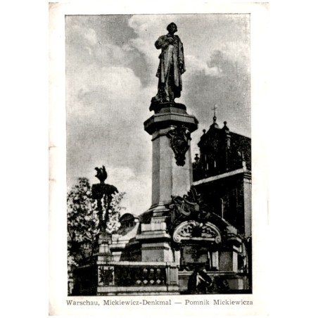 Warschau, Mickiewicz-Denkmal - Pomnik Mickiewicza