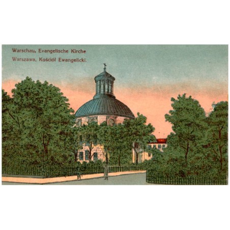 Warschau, Evangelische Kirche. Warszawa, Kościół Ewangelicki.