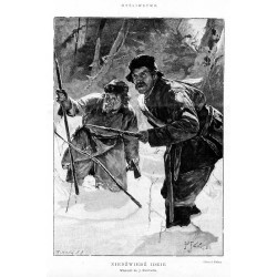 Niedźwiedź idzie. Własność ks. J. Radziwiłła. Obraz Juliana Fałata / "NIEDŹWIEDŹ IDZIE. Własność ks. J. Radziwiłła. Obraz J. Fał