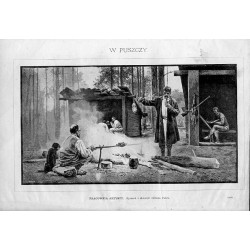 Pracownia artysty. Rysunek z akwareli Juliusza Fałata 2383 / "PRACOWNIA ARTYSTY. Rysunek z akwareli Juliusza Fałata. (2383)"