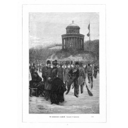 W Ogrodzie Saskim. Rysunek J. Ejsmonda. (510) / "W OGRODZIE SASKIM. Rysunek J. Ejsmonda. (510)"