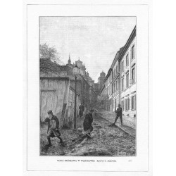 Ulica Źródłowa w Warszawie. Rysował C. Jankowski (237) / "ULICA ŹRÓDŁOWA W WARSZAWIE. Rysował C. Jankowski. (237)"