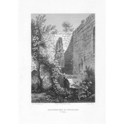 Kirchenruine in Woitsdorf bei Haynau / "KIRCHENRUINE IN WOITSDORF. bei Haynau."
