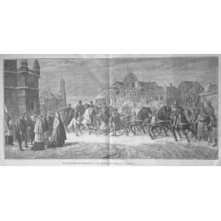 "Wjazd Henryka Walezyusza do Międzyrzécza w r. 1574. Rysował podług własnego obrazu F. Sypniewski."