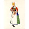 "10) Costume de marièe de Pustertal, Environs de Bruneck. AUTRICHE"