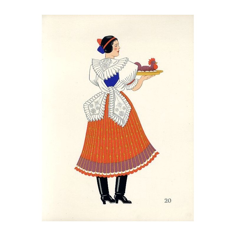 "20) Paysanne de Boldog. HONGRIE"