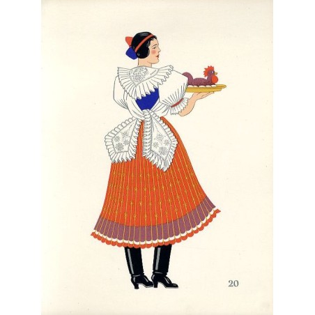 "20) Paysanne de Boldog. HONGRIE"