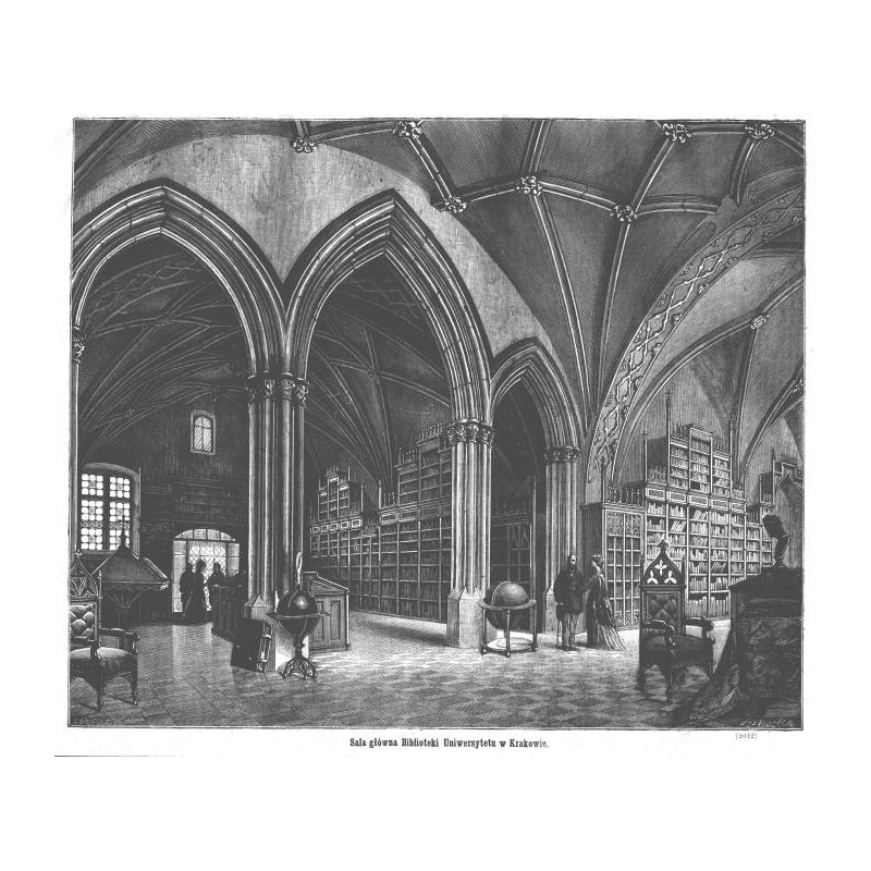 "Sala główna Biblioteki Uniwersytetu w Krakowie. (2012)"