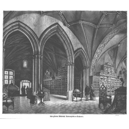 "Sala główna Biblioteki Uniwersytetu w Krakowie. (2012)"