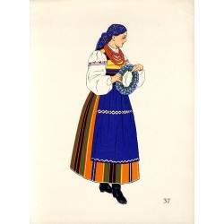 "37) Femme de Lowice. POLOGNE"