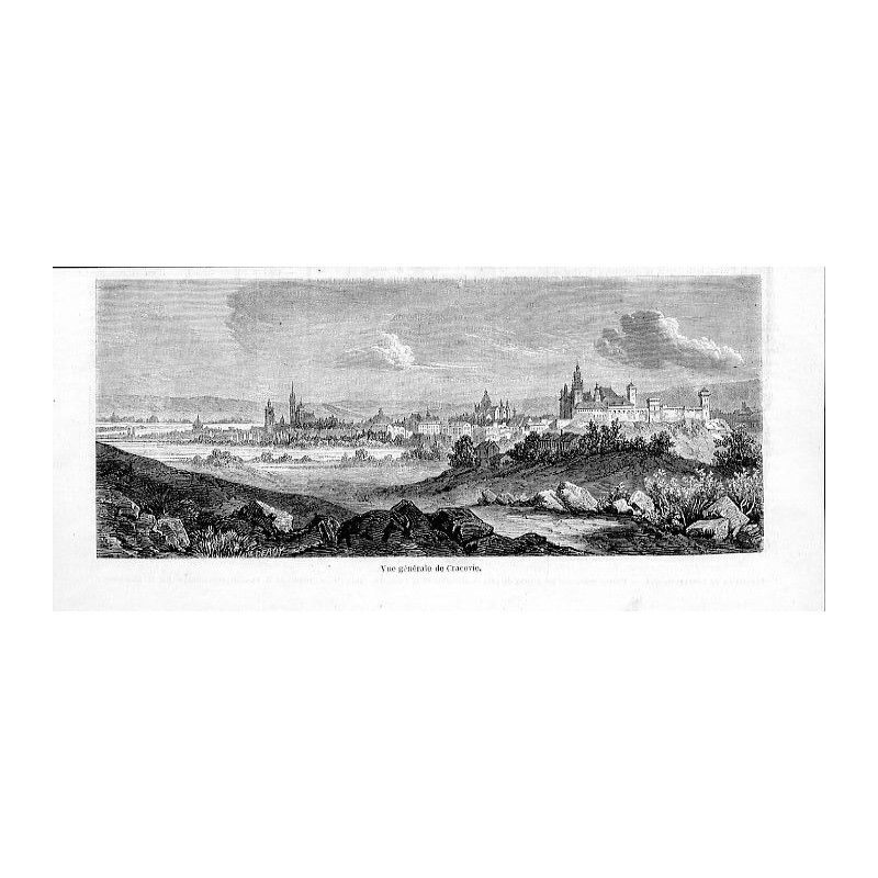 "Vue générale de Cracovie."