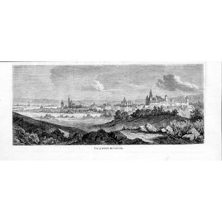 "Vue générale de Cracovie."