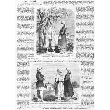[1] Ubiory włościan z okolic Podlasia Nadbużnego [2] Ubiory włościan z okolic Podlasia Nadbużnego. Rysował Kostrzewski, ze szki