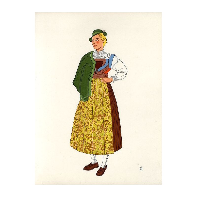 "6) Jeune Fille de Buchenstein (Tyrol). AUTRICHE"