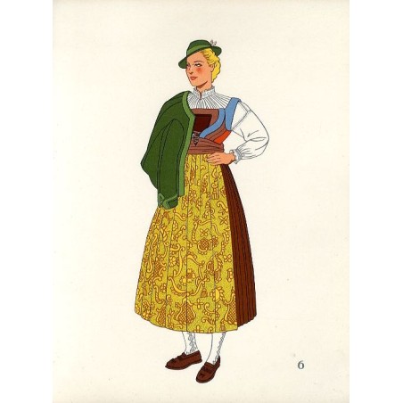 "6) Jeune Fille de Buchenstein (Tyrol). AUTRICHE"