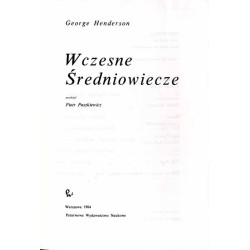 Wczesne średniowiecze