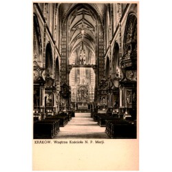 Kraków. Wnętrze Kościoła N. P. Marji.