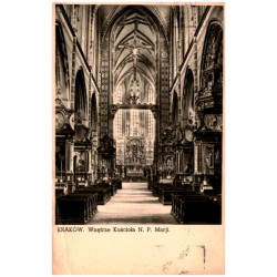 Kraków. Wnętrze Kościoła N. P. Marji.