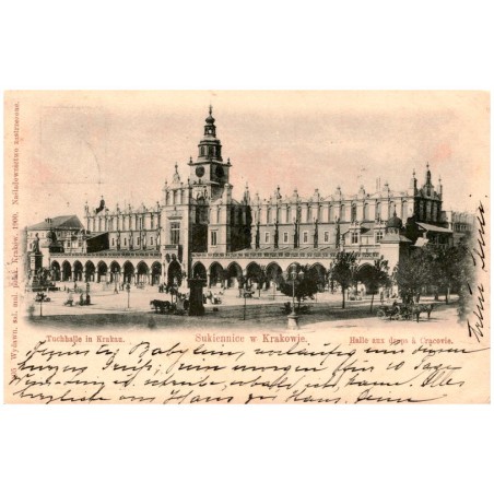 Tuchhalle in Krakau. Sukiennice w Krakowie. - Halle aux draps à Cracovie.
