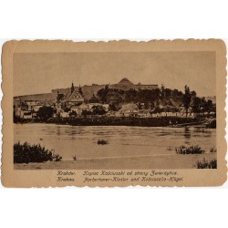 Kraków. Kopiec Kościuszki od strony Zwierzyńca. Krakau. Norbertaner-Kloster und Kościuszko-Hügel