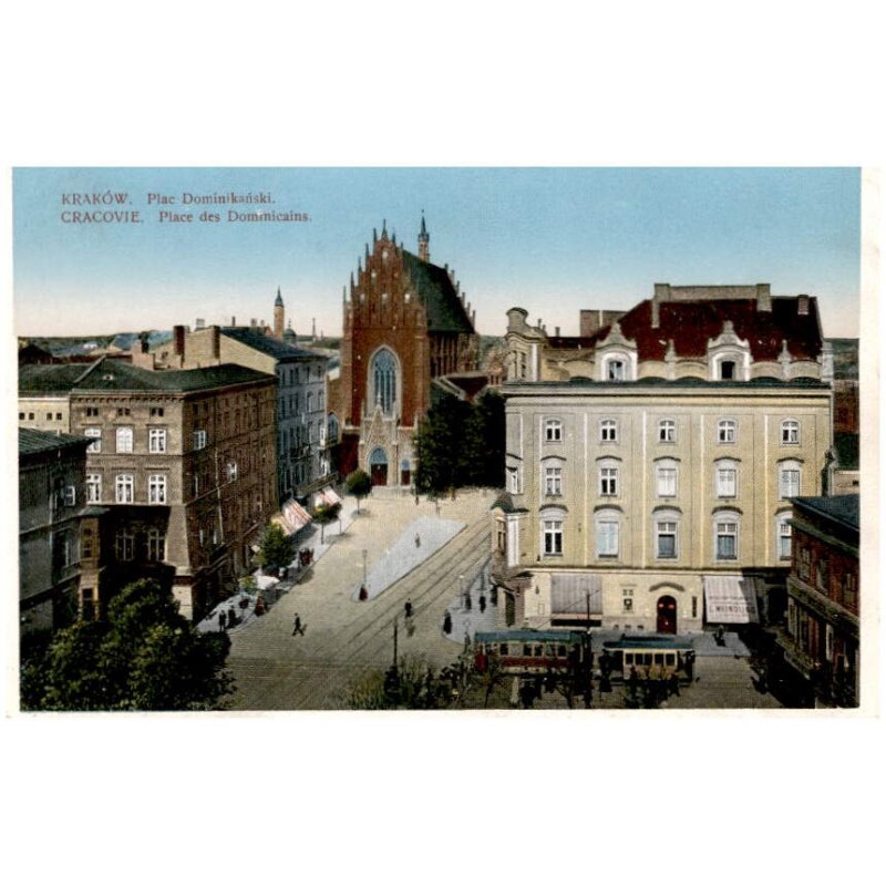 Kraków. Plac Dominikański. Cracovie. Place des Dominicains.