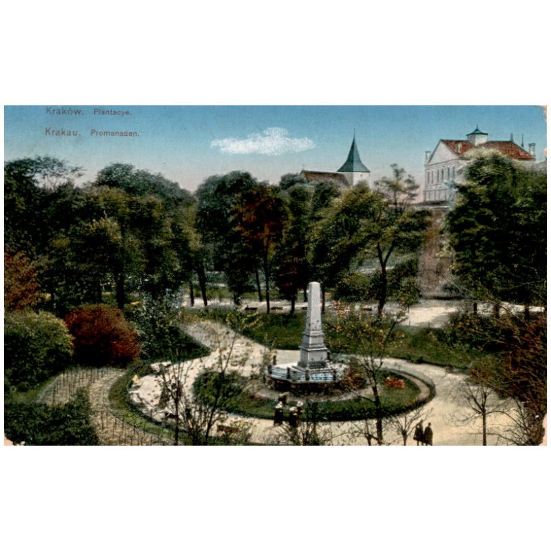 Kraków. Plantacye. Krakau. Promenaden.