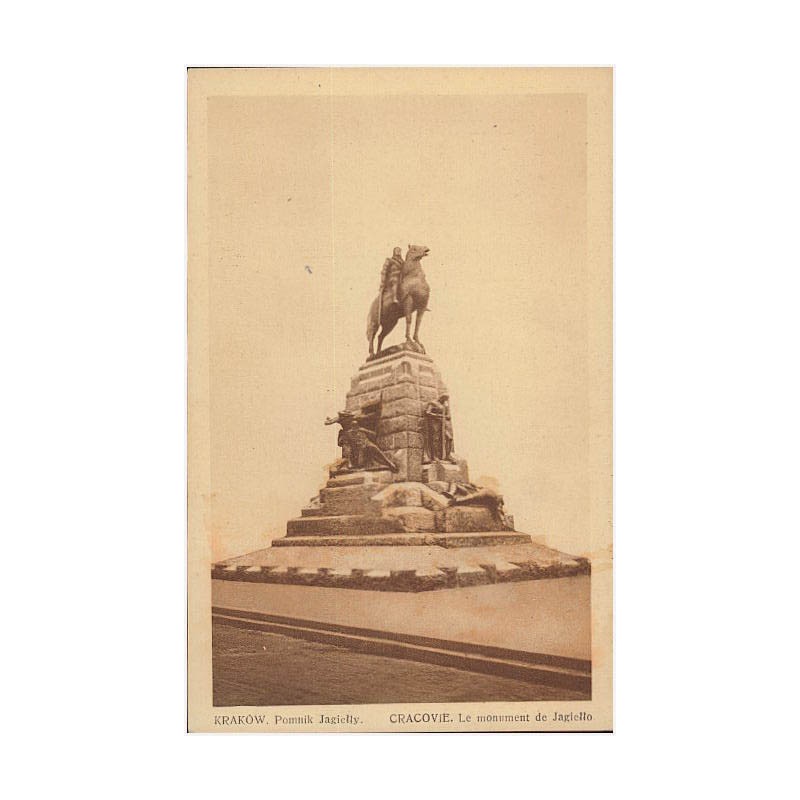 Kraków. Pomnik Jagiełły. Cracovie. Le monument de Jagiełło