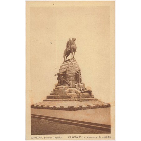 Kraków. Pomnik Jagiełły. Cracovie. Le monument de Jagiełło