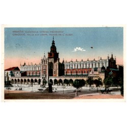 Kraków. Sukiennice (strona wschodnia). Cracovie. Halle aux draps, facade de l'ouest.