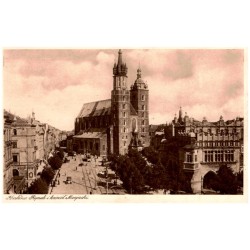 Kraków. Rynek i kościół Marjacki.
