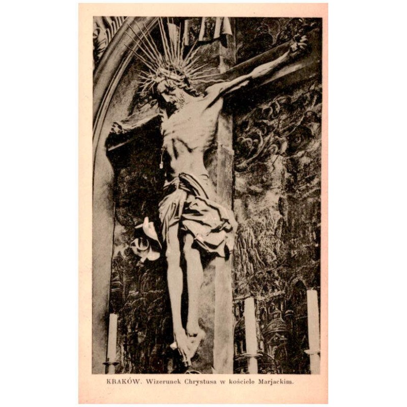 Kraków. Wizerunek Chrystusa w kościele Marjackim.