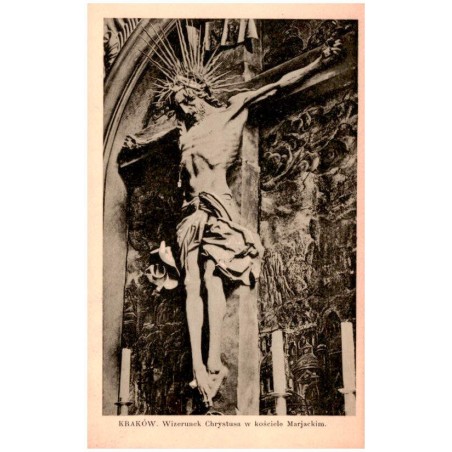 Kraków. Wizerunek Chrystusa w kościele Marjackim.