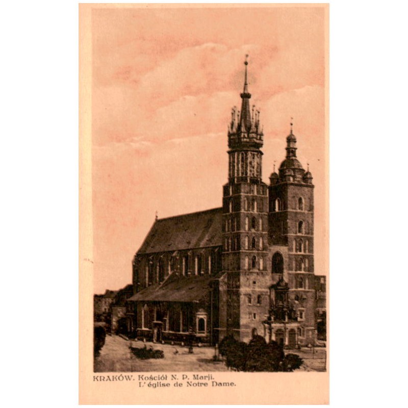 Kraków. Kościół N. P. Marji. L'église de Notre Dame.