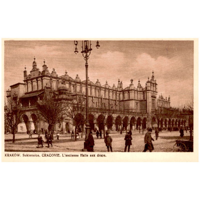 Kraków. Sukiennice. Cracovie. L'ancienne Halle aux draps.