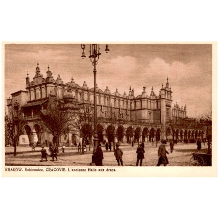 Kraków. Sukiennice. Cracovie. L'ancienne Halle aux draps.