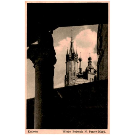 Kraków. Wieże Kościoła N. Panny Marji.
