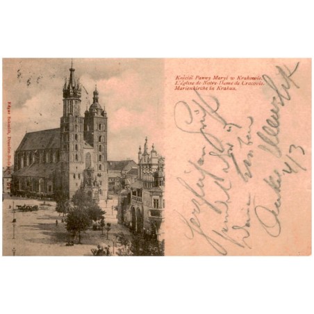 Kościół Panny Maryi w Krakowie. L'église de Notre-Dame de Cracovie. Marienkirche in Krakau.