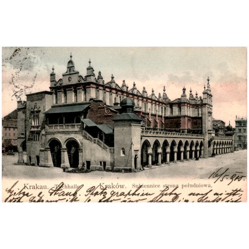Krakau. Tuchhalle. Kraków. Sukiennice strona południowa.