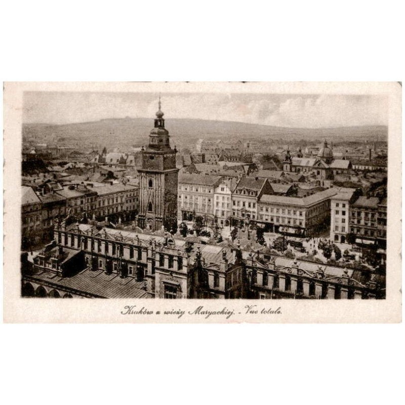 Kraków z wieży Maryackiej. - Vue totale.