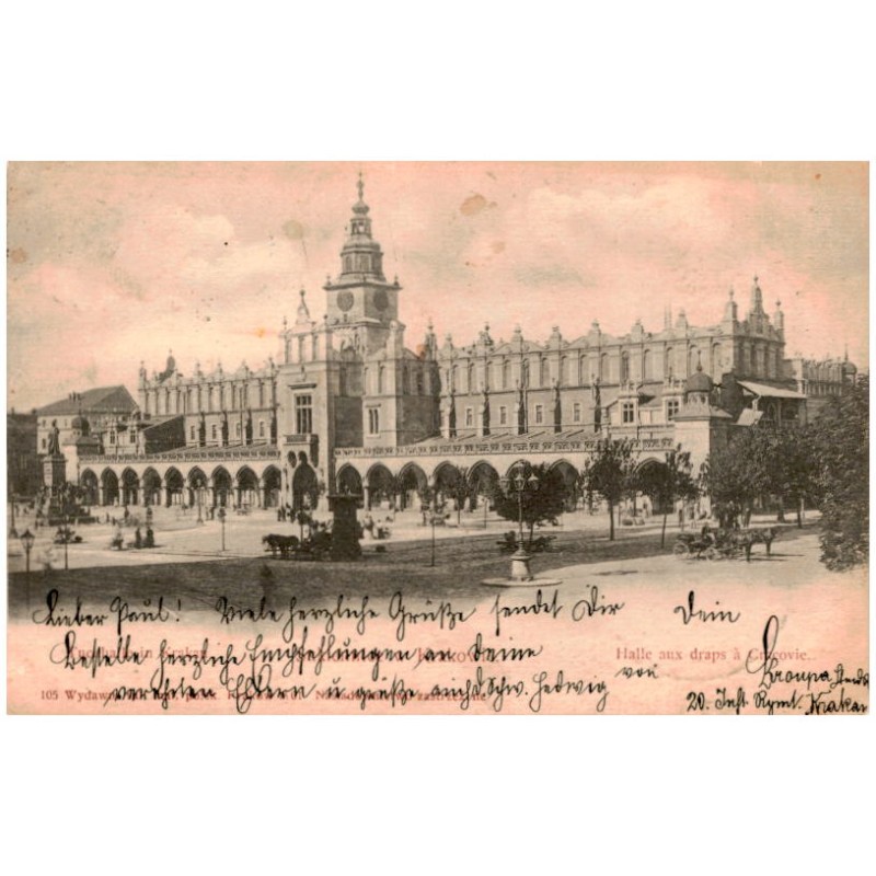 Tuchhalle in Krakau. Sukiennice w Krakowie. - Halle aux draps à Cracovie.
