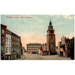 Kraków. Rynek z Wieża Ratuszowa.