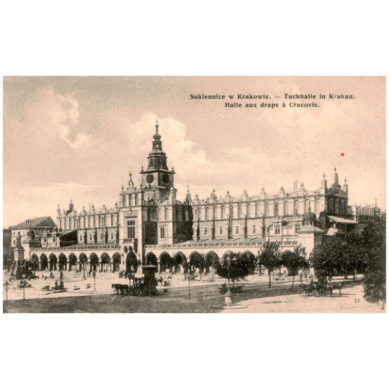 Sukiennice w Krakowie. - Tuchhalle in Krakau. Halle aux draps à Cracovie. 23